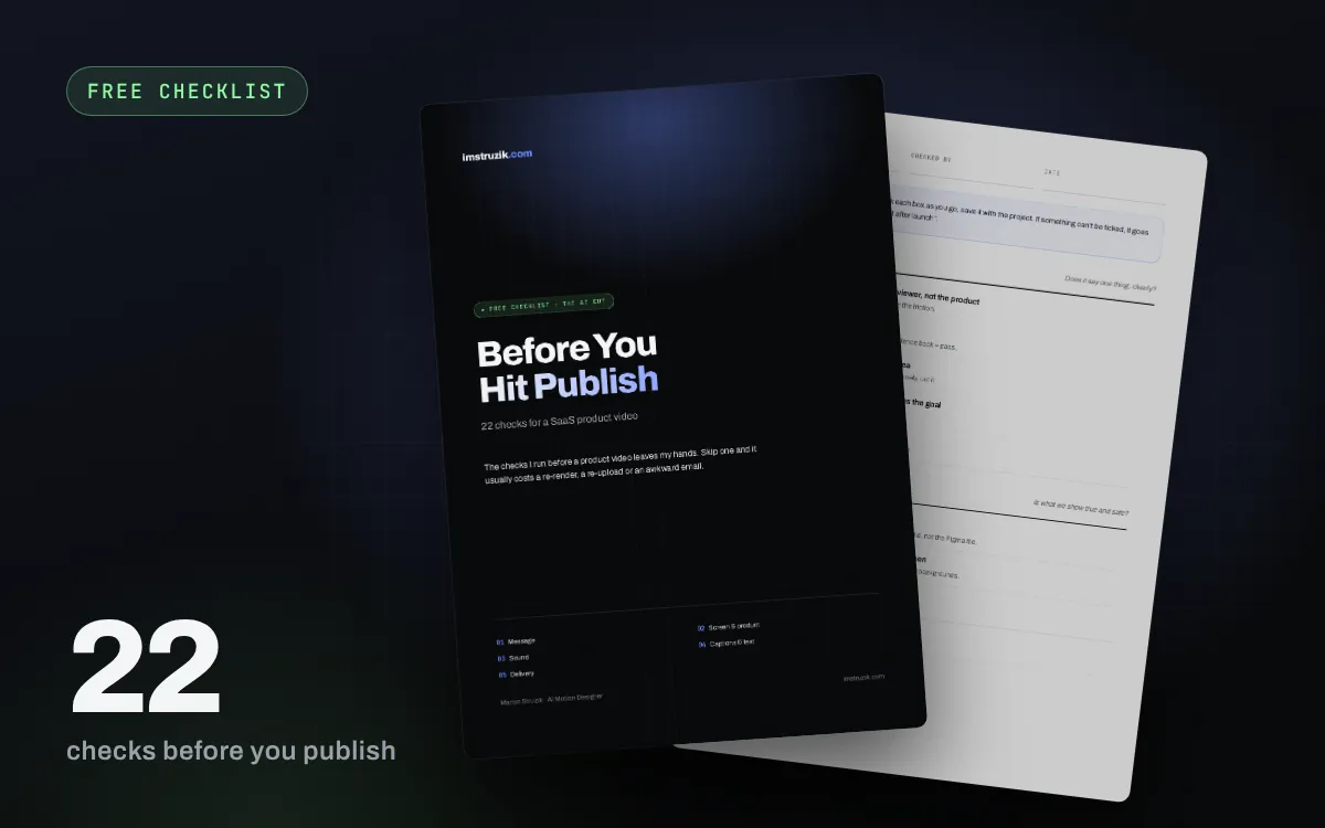 Before You Hit Publish checklist PDF, cover and the first checks